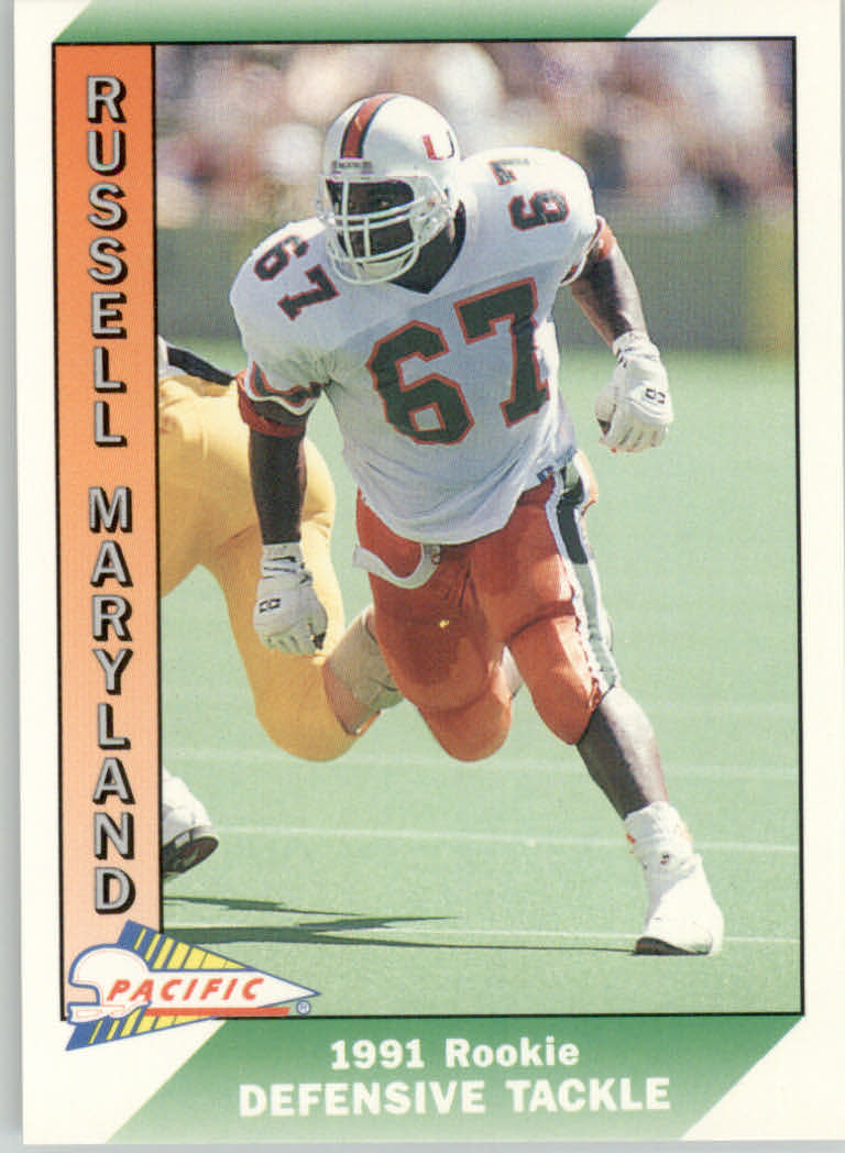 1991 Pacific Football "Main Set" Base Cards #441 to #660 - Bild 198 von 449