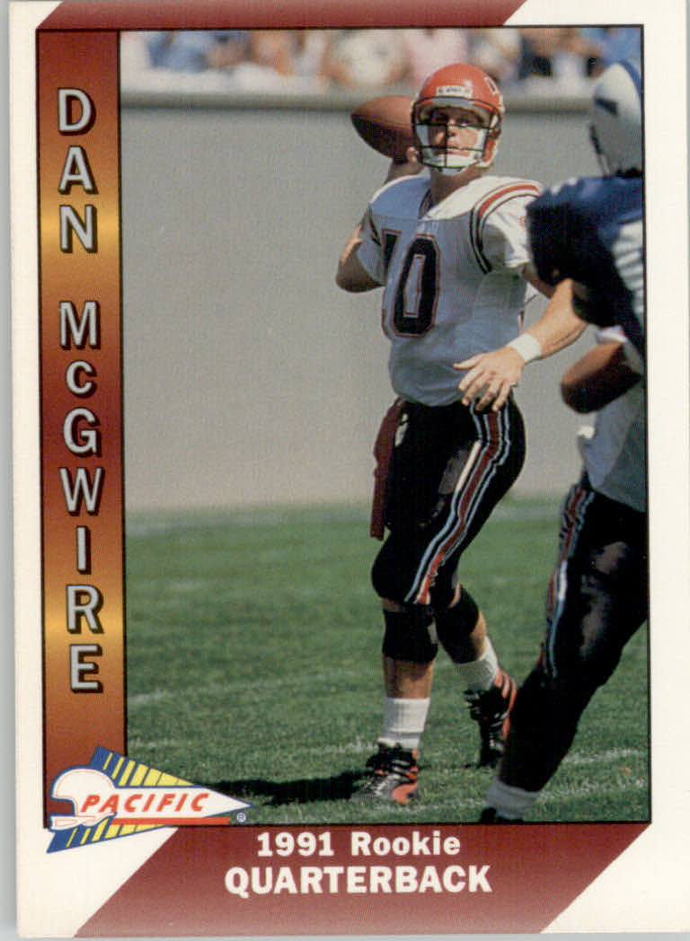 1991 Pacific Football "Main Set" Base Cards #441 to #660 - Bild 216 von 449