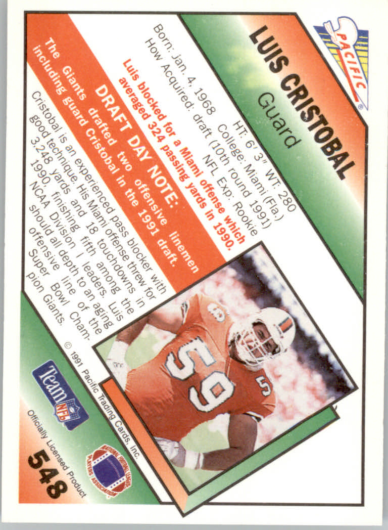 1991 Pacific Football "Main Set" Base Cards #441 to #660 - Bild 225 von 449