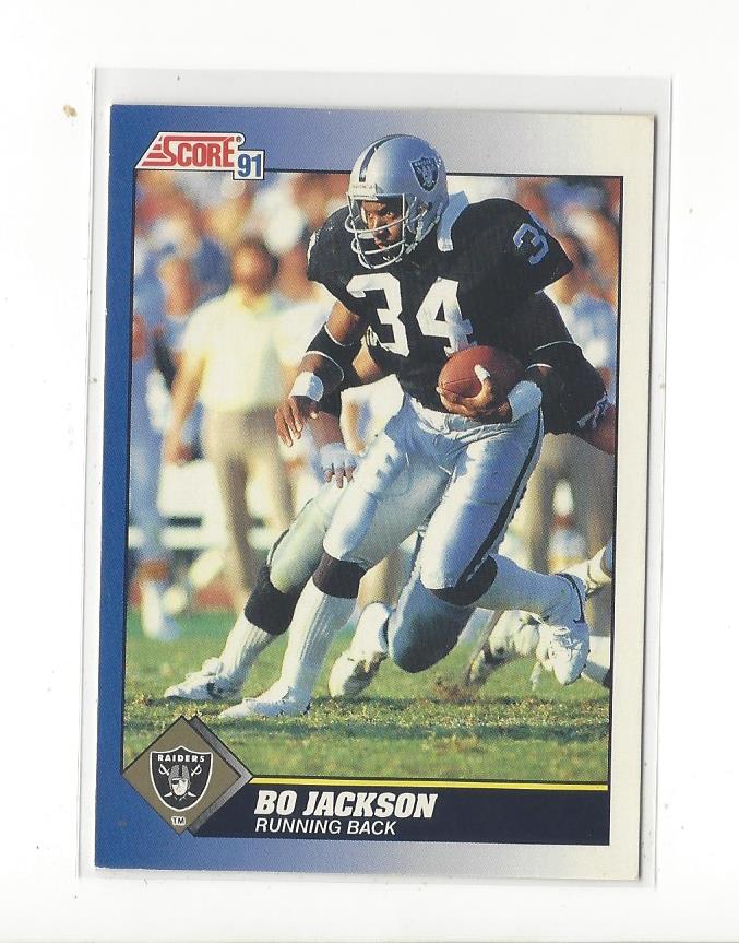 1988 Topps Bo Jackson All Alone Raiders Football Card 325 