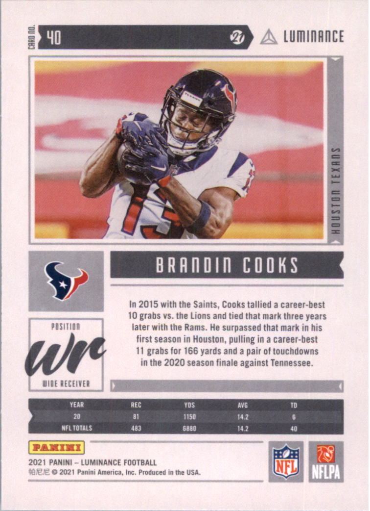 2021 Panini Luminance Football Card Pick (Base) - Picture 25 of 125