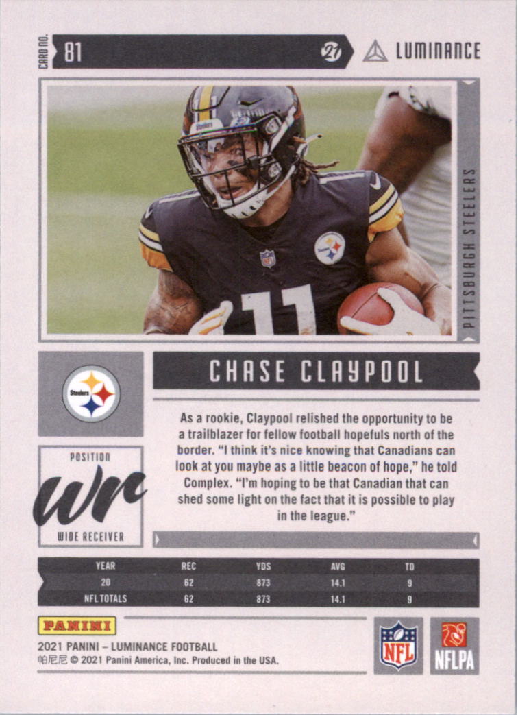 2021 Panini Luminance Football Card Pick (Base) - Picture 53 of 125