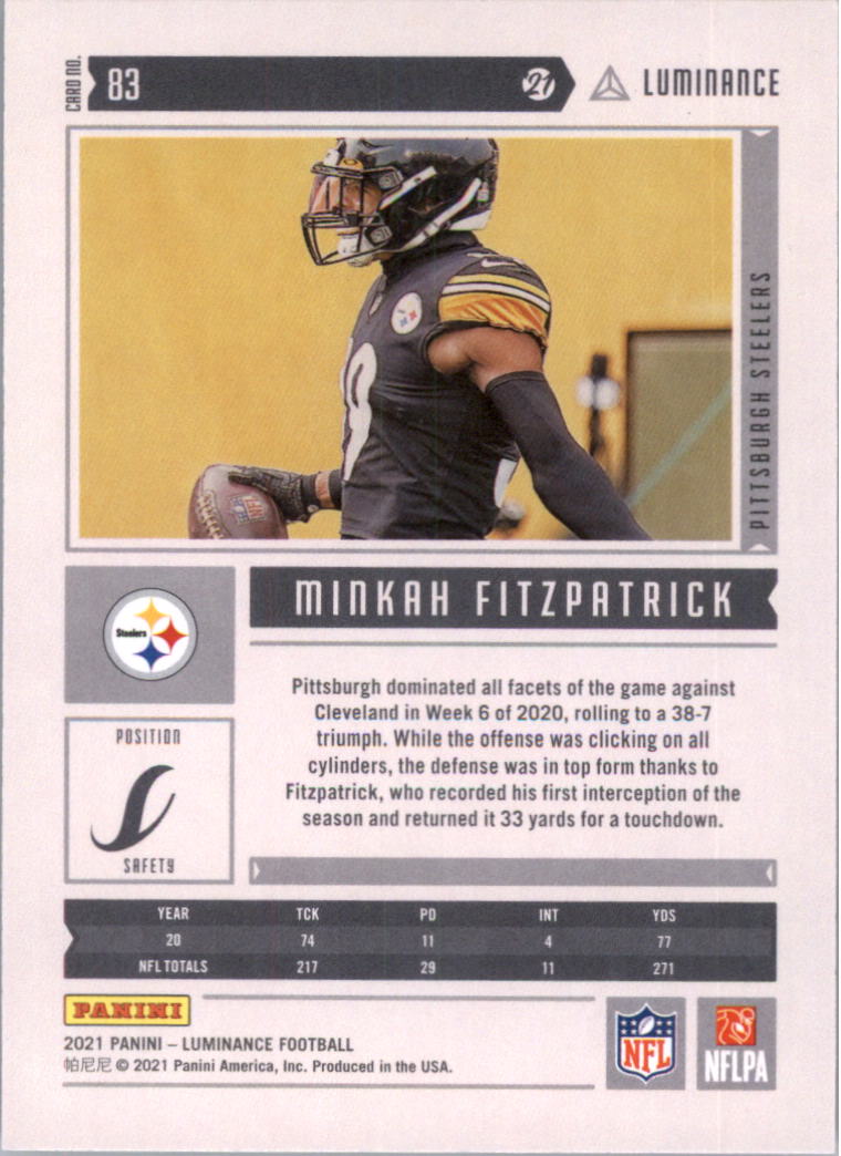 2021 Panini Luminance Football Card Pick (Base) - Picture 55 of 125