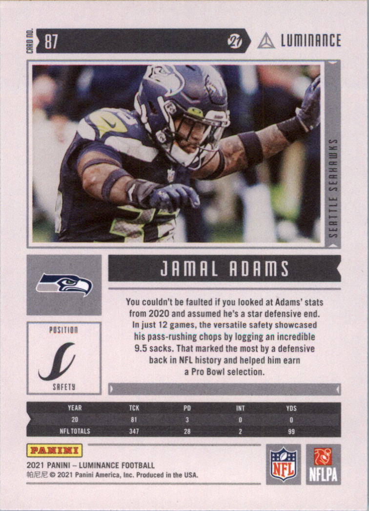 2021 Panini Luminance Football Card Pick (Base) - Picture 59 of 125