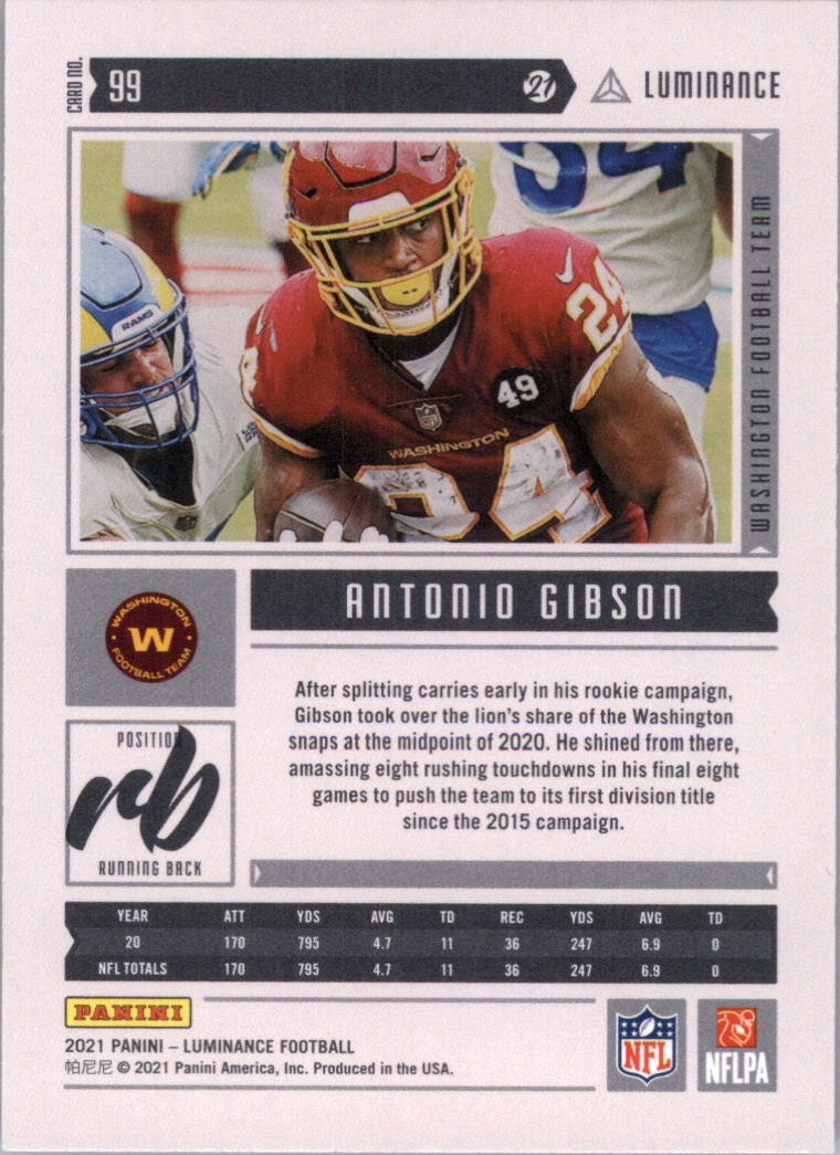 2021 Panini Luminance Football Card Pick (Base) - Picture 71 of 125