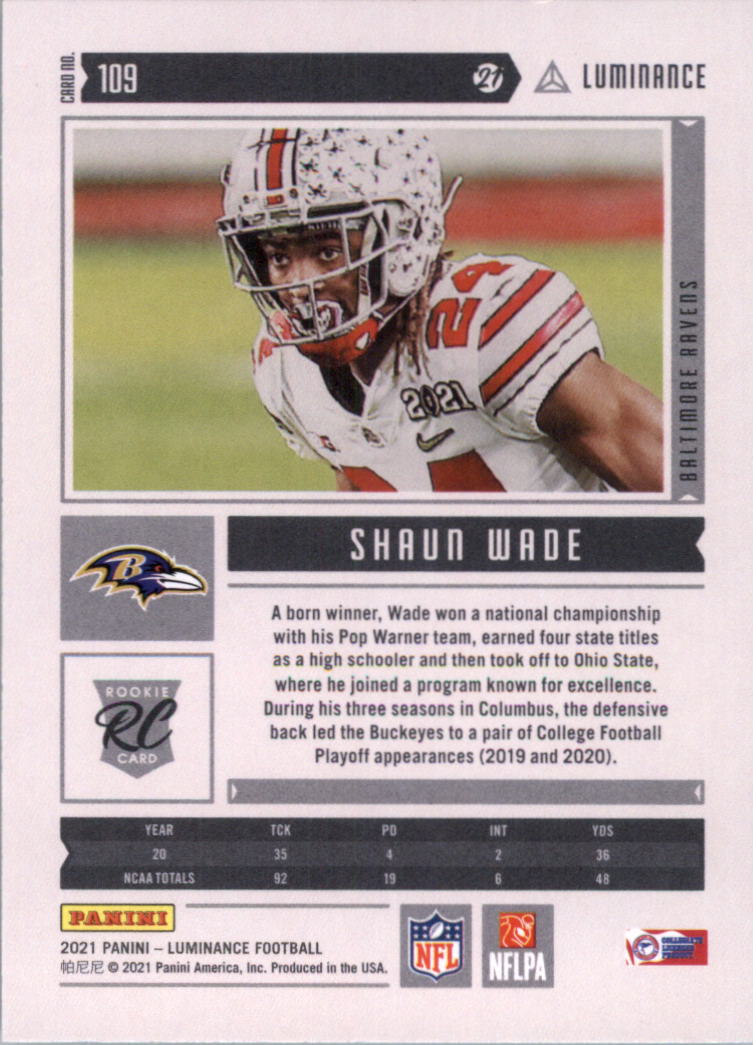 2021 Panini Luminance Football Card Pick (Base) - Picture 79 of 125