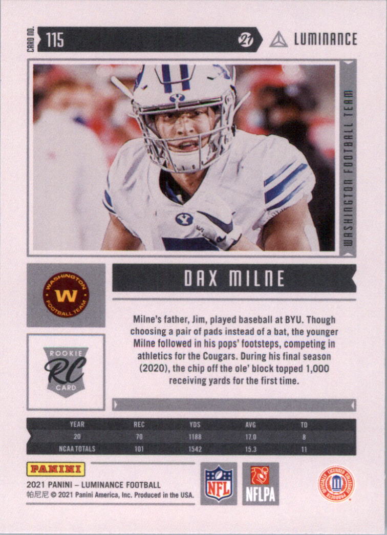 2021 Panini Luminance Football Card Pick (Base) - Picture 83 of 125
