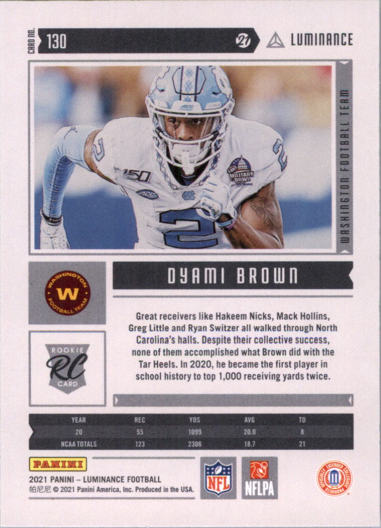 2021 Panini Luminance Football Card Pick (Base) - Picture 89 of 125