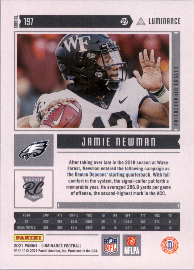 2021 Panini Luminance Football Card Pick (Base) - Picture 121 of 125