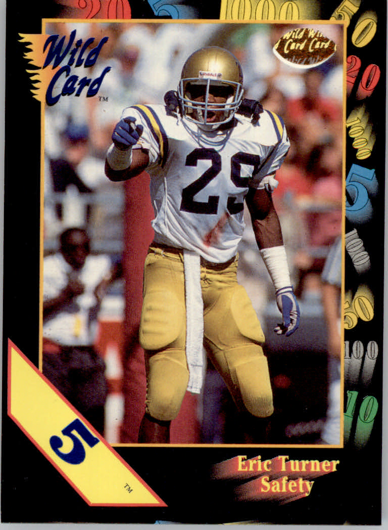 1991 Wild Card Draft Football "5 Stripe" Parallel Cards - Picture 8 of 171