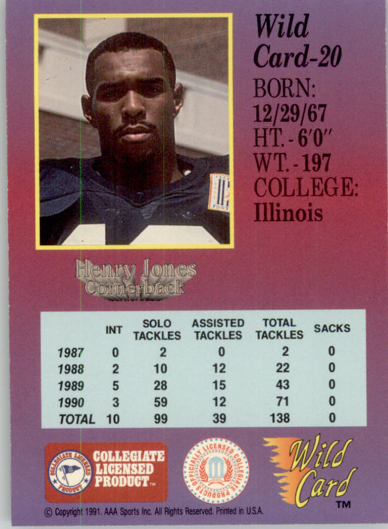 1991 Wild Card Draft Football "5 Stripe" Parallel Cards - Picture 23 of 171