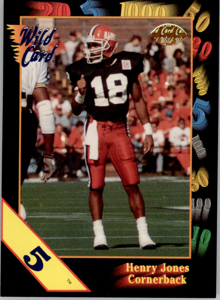 1991 Wild Card Draft Football "5 Stripe" Parallel Cards - Picture 22 of 171