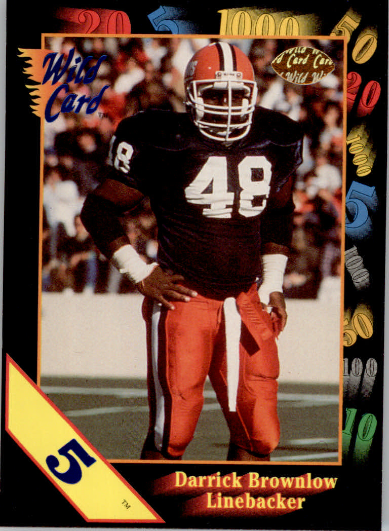1991 Wild Card Draft Football "5 Stripe" Parallel Cards - Picture 30 of 171