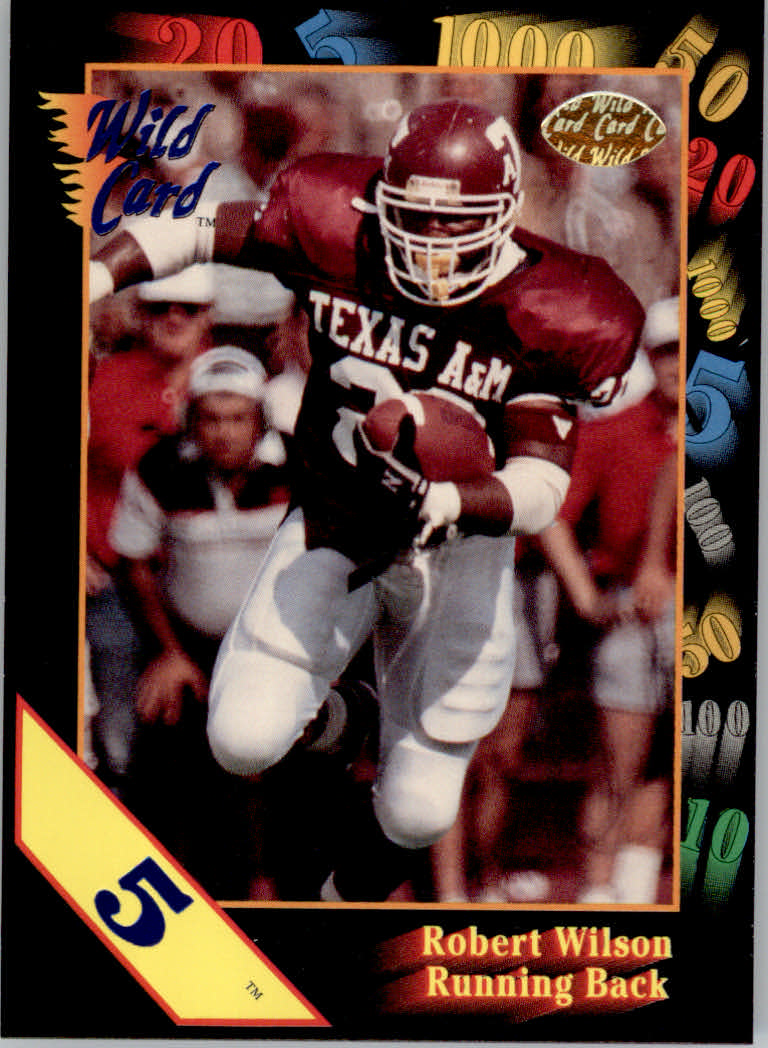 1991 Wild Card Draft Football "5 Stripe" Parallel Cards - Picture 106 of 171