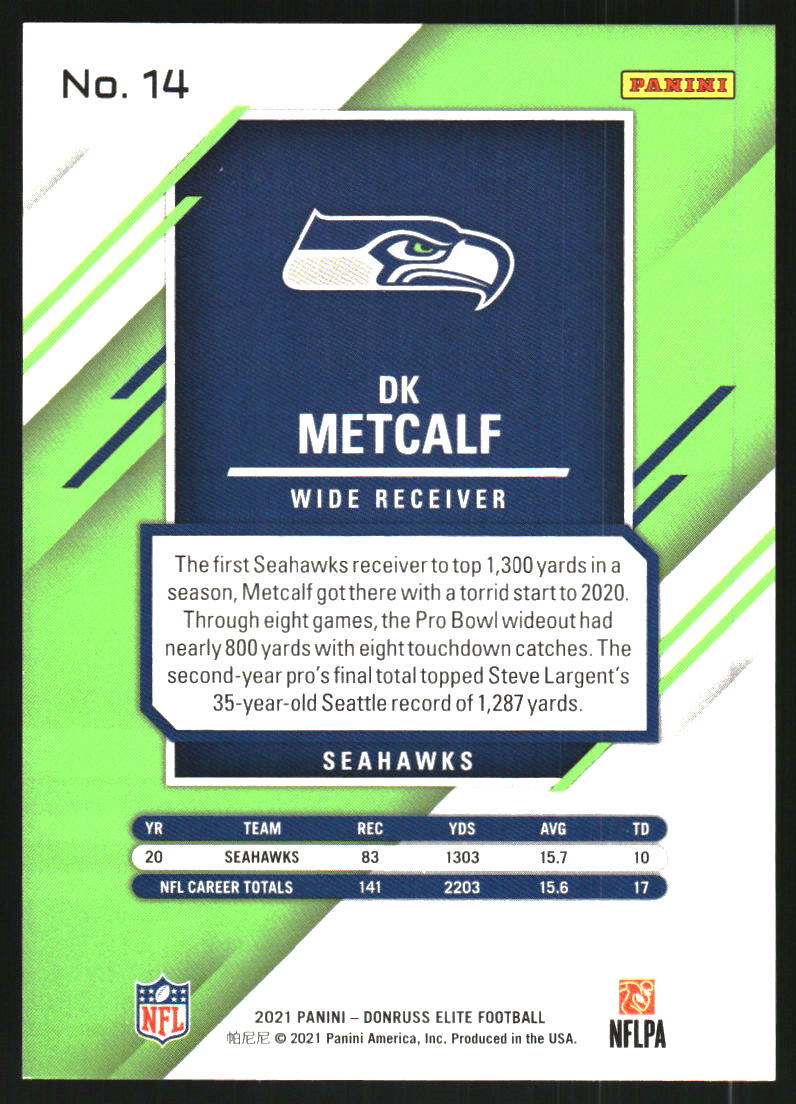 2021 Elite Aspirations Shimmer #14 D.K. Metcalf /499