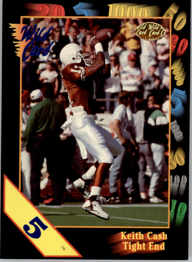 1991 Wild Card Draft Football "5 Stripe" Parallel Cards - Picture 110 of 171