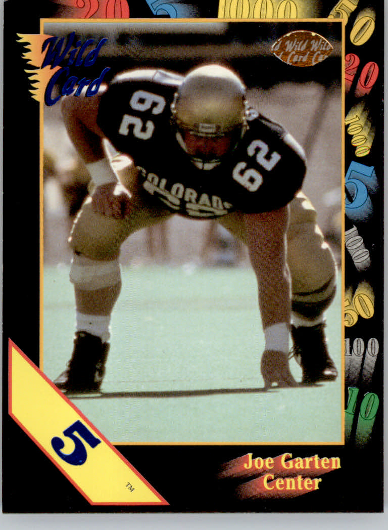 1991 Wild Card Draft Football "5 Stripe" Parallel Cards - Picture 130 of 171