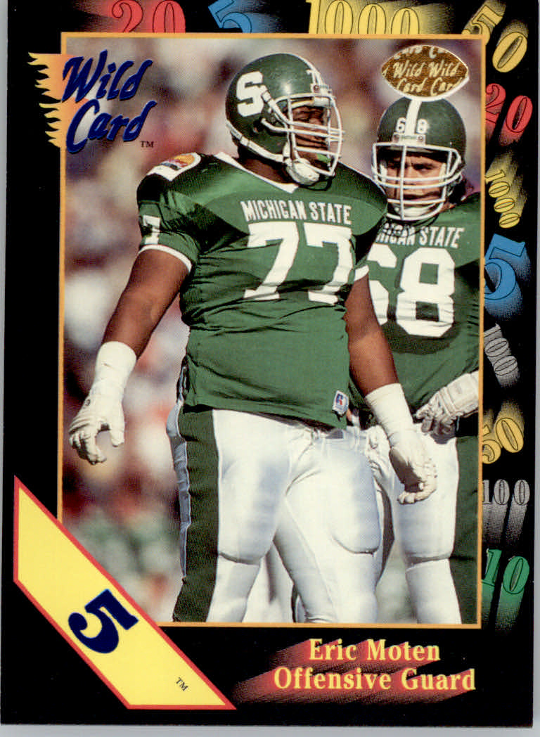 1991 Wild Card Draft Football "5 Stripe" Parallel Cards - Picture 162 of 171