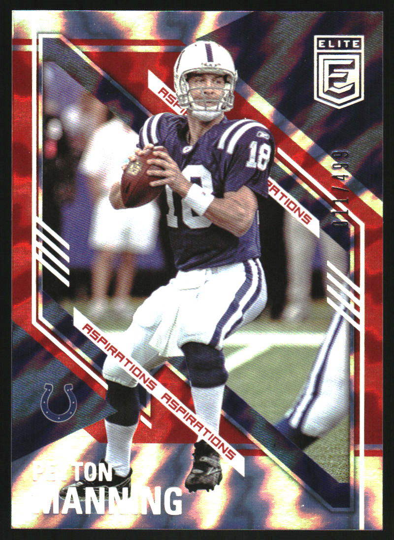 2021 Elite Aspirations Shimmer #56 Peyton Manning /499
