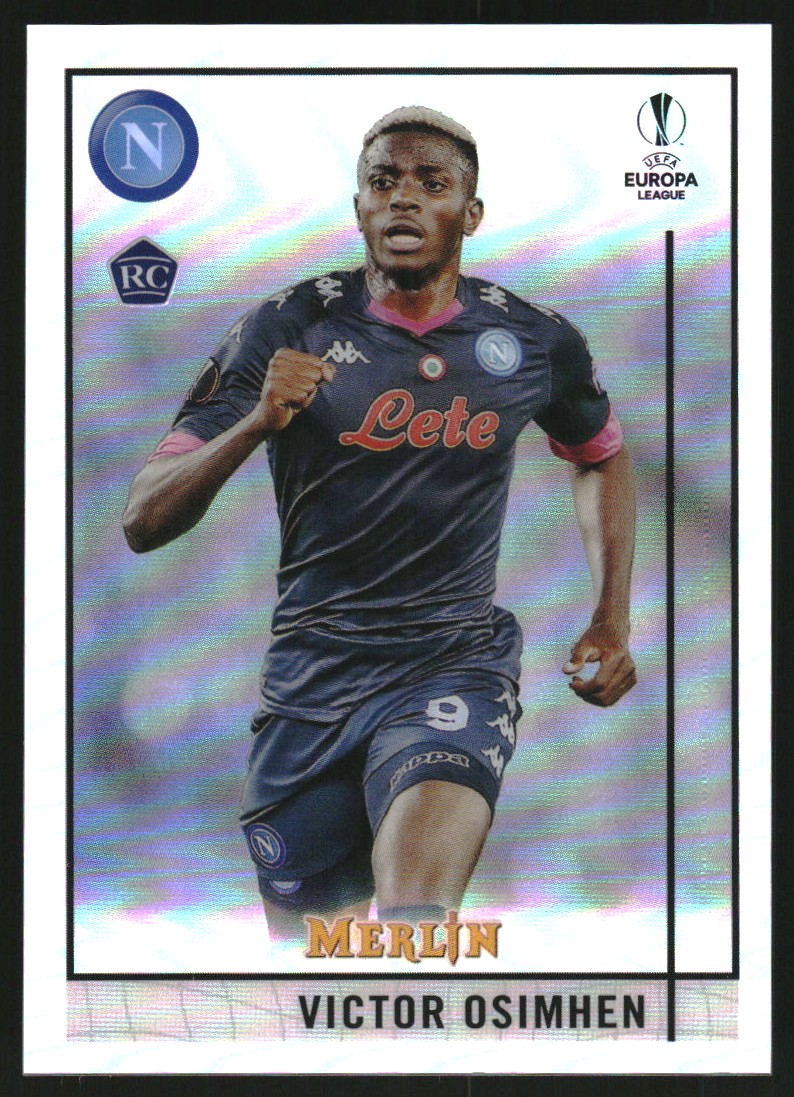 2020 Topps Merlin Chrome UEFA Atomic Refractor Victor Osimhen