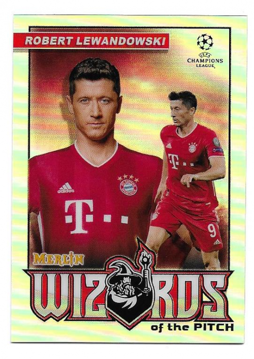 2020-21 Merlin UEFA Champions League Wizards of the Pitch #WRL Robert Lewandowski