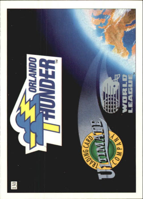 1992 Ultimate WLAF #130 Orlando Thunder