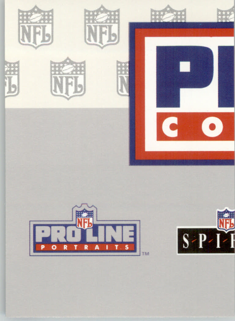 1992 Pro Line Profiles Football "Main Set" Base Cards #361 to #495, Checklists - Picture 285 of 289