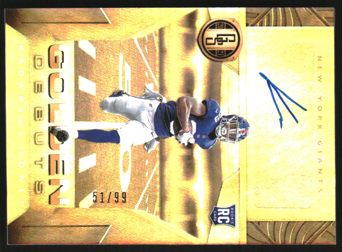 2021 Panini Gold Standard Golden Debuts Autographs #14 Kadarius Toney/99