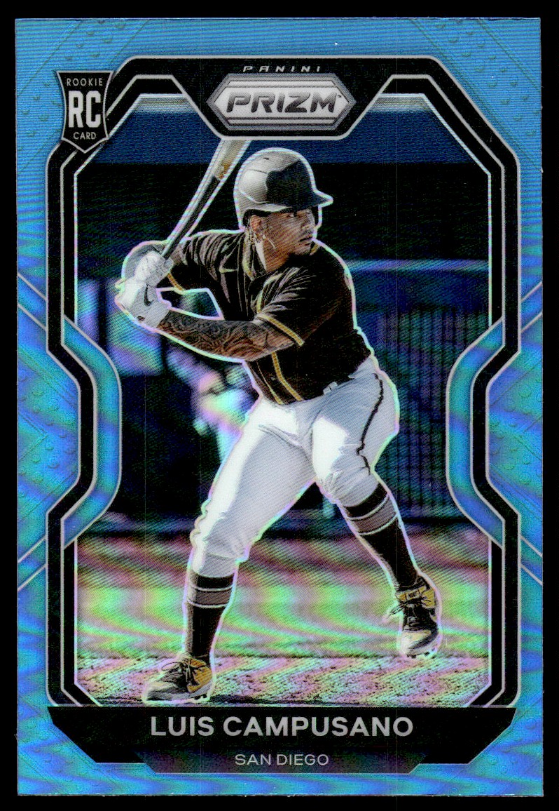 2021 Panini Prizm Prizms Carolina Blue #8 Luis Campusano