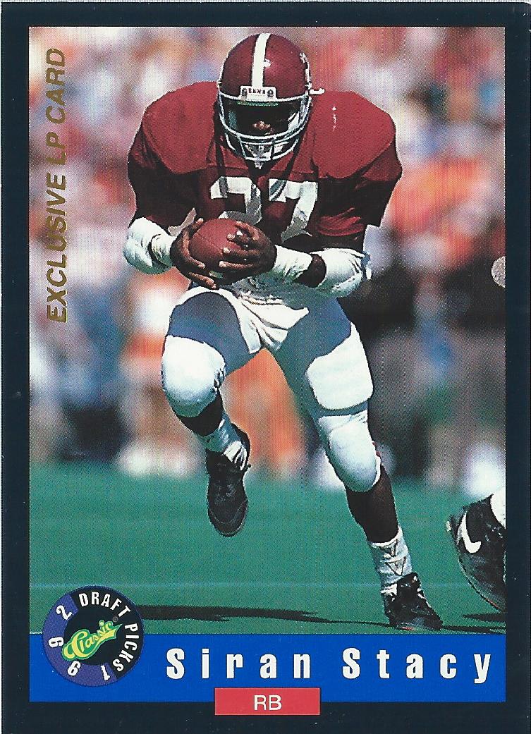 Siran Stacy RC - Philadelphia Eagles (NFL Football Card) 1992