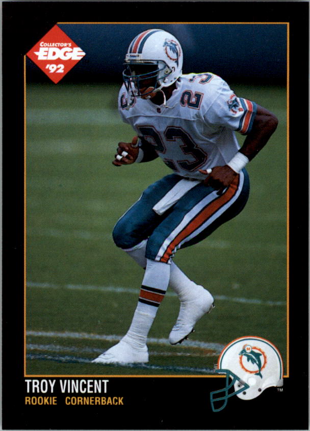 1992 Collector's Edge #177 Troy Vincent RC