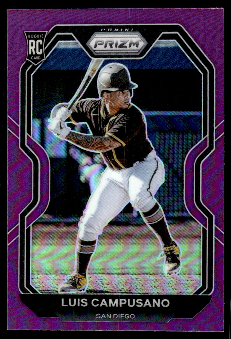 2021 Panini Prizm Prizms Purple #8 Luis Campusano