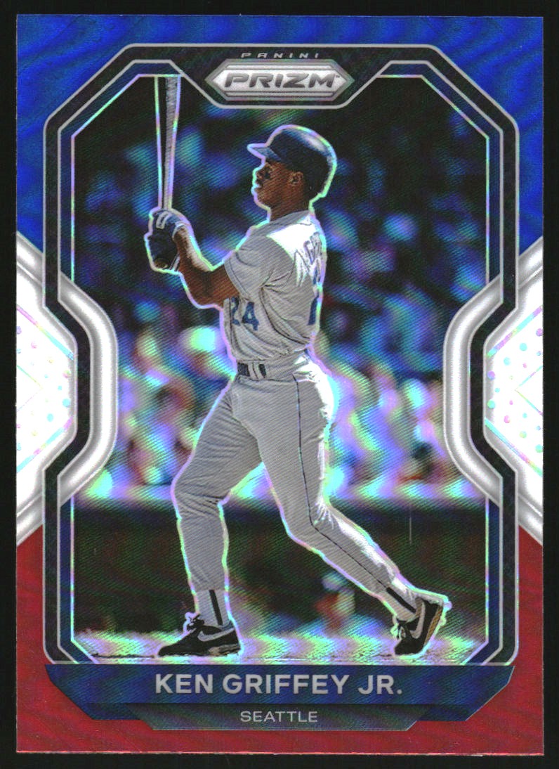 2021 Panini Prizm Prizms Red White and Blue #19 Ken Griffey Jr.