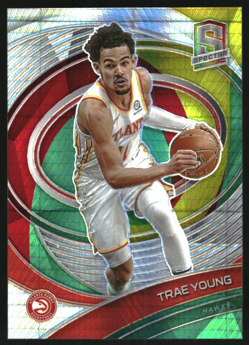 2020-21 Panini Spectra Variations Asia Red Yellow Green #17 Trae Young ...