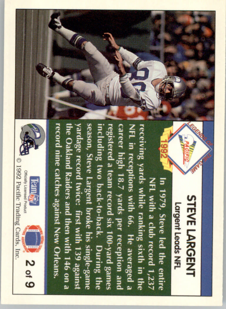 1992 Pacific Football "Insert" Cards - Picture 79 of 93