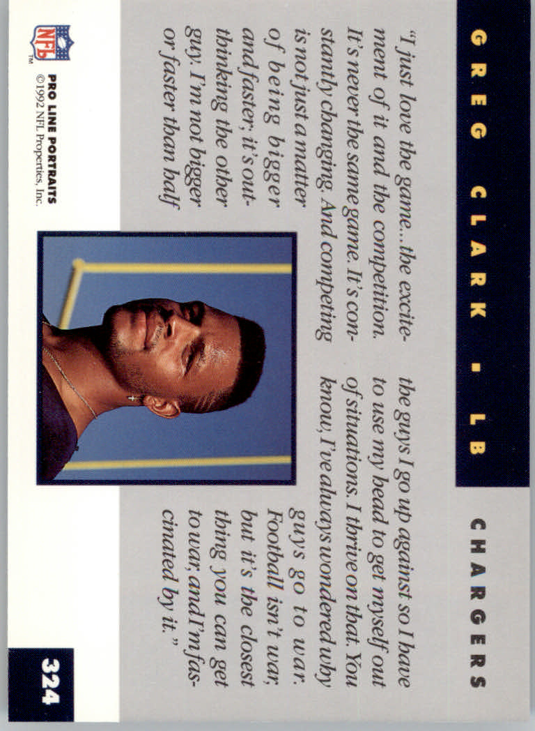 1992 Pro Line Portraits Football "Main Set" Base Cards #301 to #467 - Picture 49 of 329