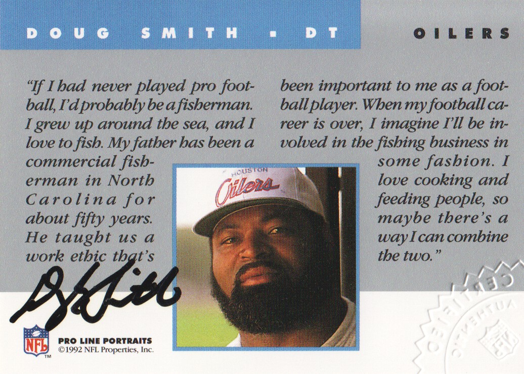 1992 Pro Line Portraits Autographs #123 Doug Smith