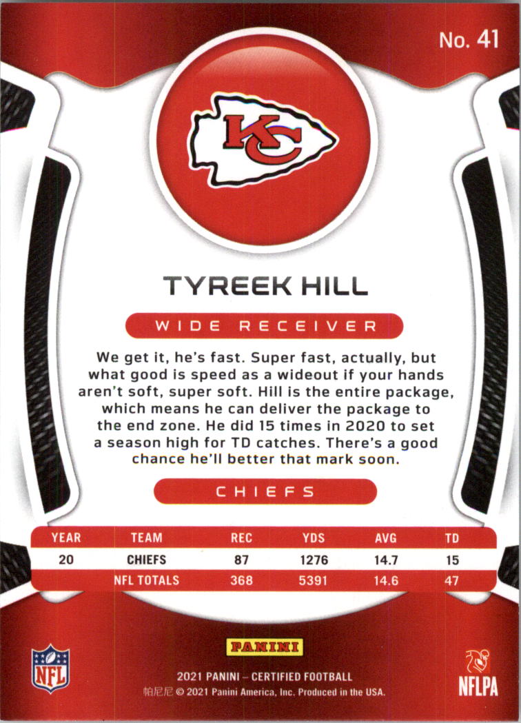 2021 Certified Football Card Pick (Base)