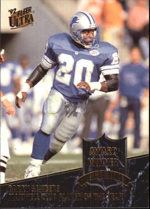 1992 Ultra Award Winners 8 Barry Sanders NMMT
