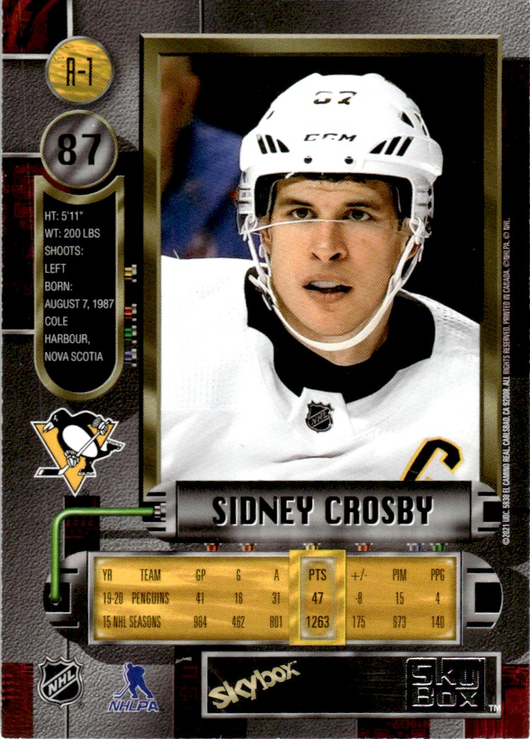 2020-21 Metal Universe '97-98 Retro #R1 Sidney Crosby