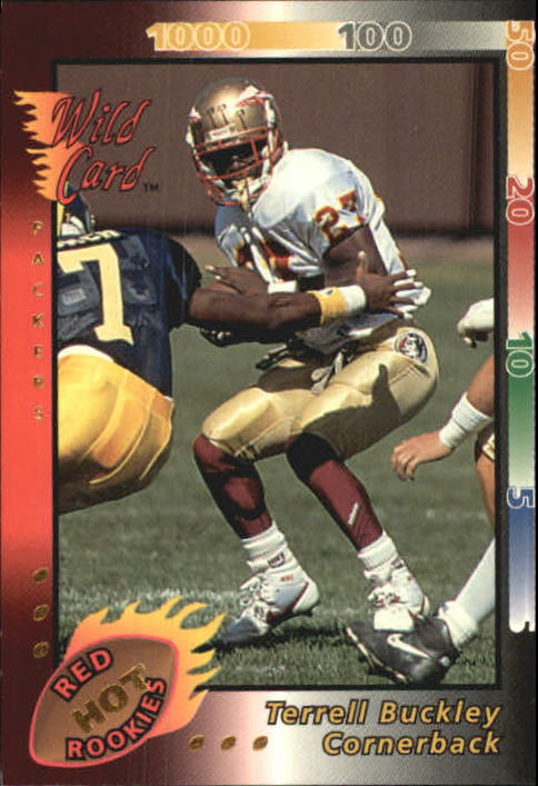 1992 Wild Card Red Hot Rookies Gold #5 Terrell Buckley