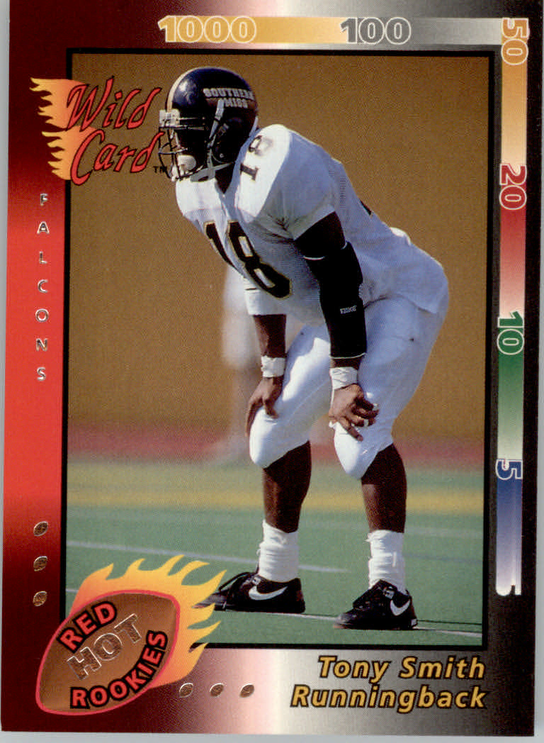 1992 Wild Card Red Hot Rookies Silver #28 Tony Smith RB