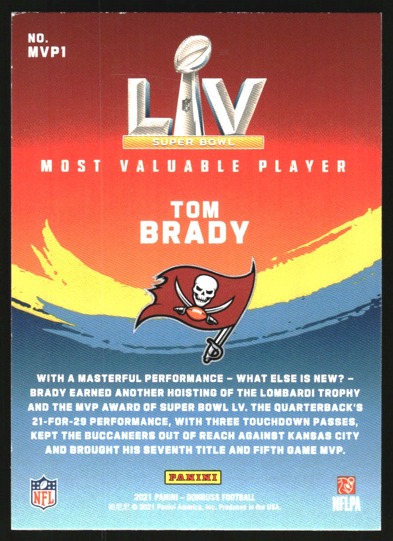 2021 Donruss Super Bowl MVP #1 Tom Brady