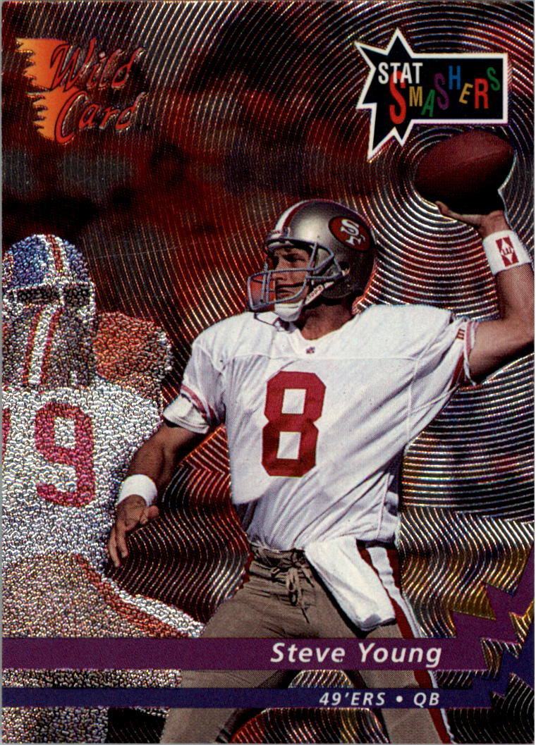 1992 Wild Card Stat Smashers #SS5 Steve Young