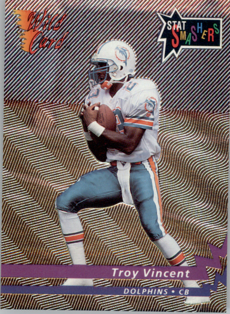 1992 Wild Card Football "Stat Smashers" Insert and Promo Cards - Picture 61 of 70