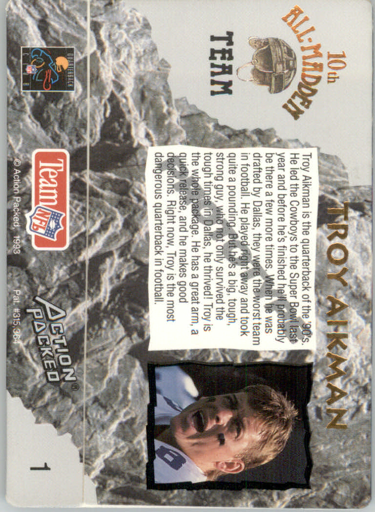 1993 Action Packed All-Madden Football - Picture 7 of 91