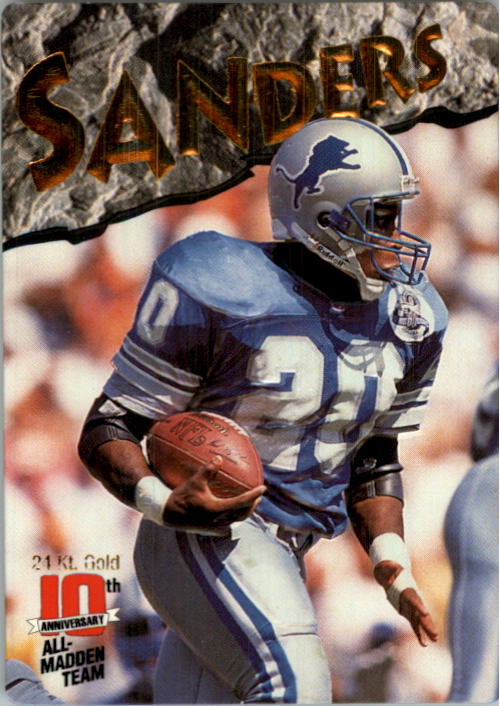 1993 Action Packed All-Madden 24K Gold #8G Barry Sanders