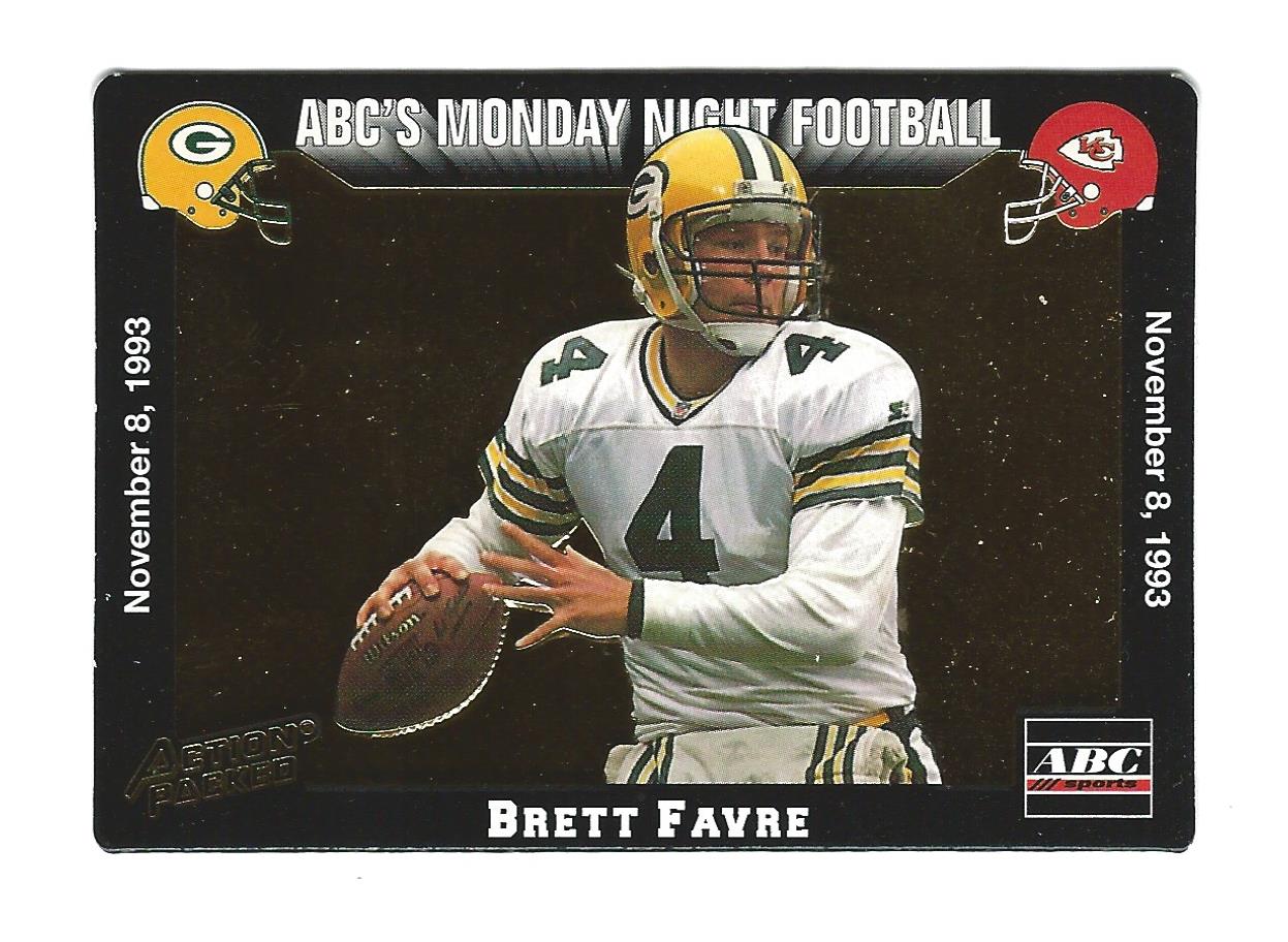 1993 Action Packed Monday Night Football #38 Brett Favre - NM-MT