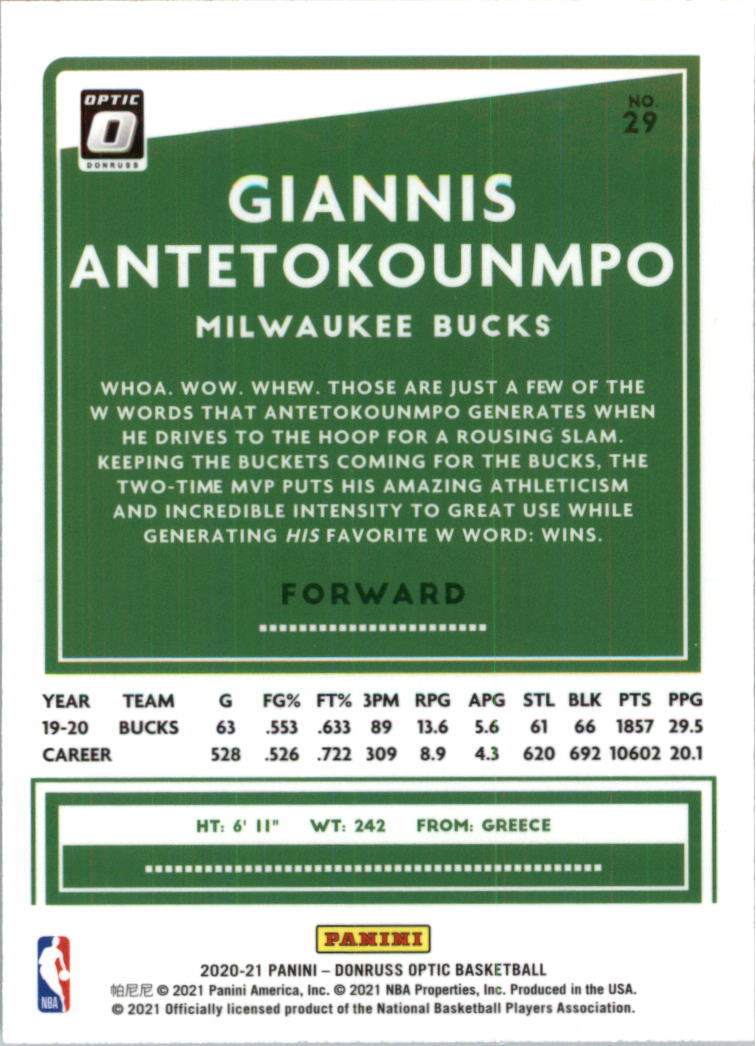 2020-21 Donruss Optic Basketball Card Pick (Base) - Bild 59 von 401
