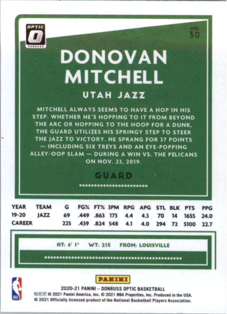2020-21 Donruss Optic Basketball Card Pick (Base) - Bild 61 von 401